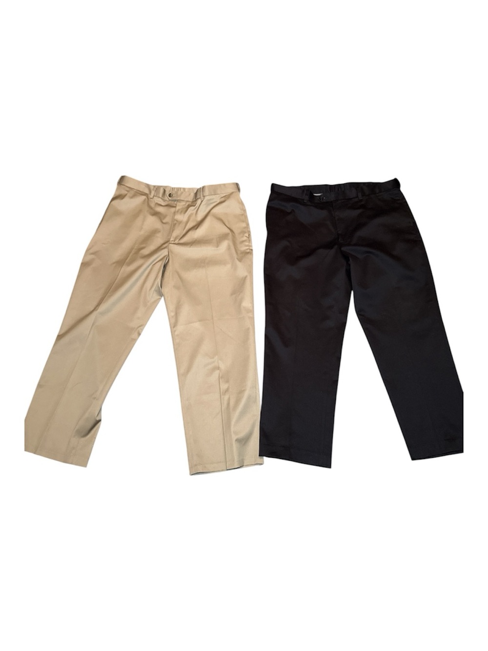 Perry Ellis Portfolio LOT OF 2 Dress Pants 38x29 Black Tan